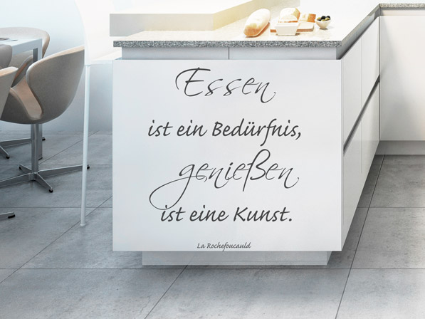 Wandtattoos für die küche wände & schränke in küchen verschönern Graue küche verschönern