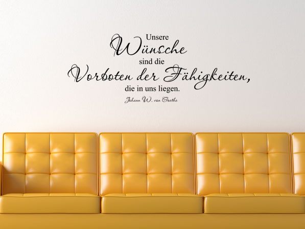 Goethe Zitat Wandtattoo