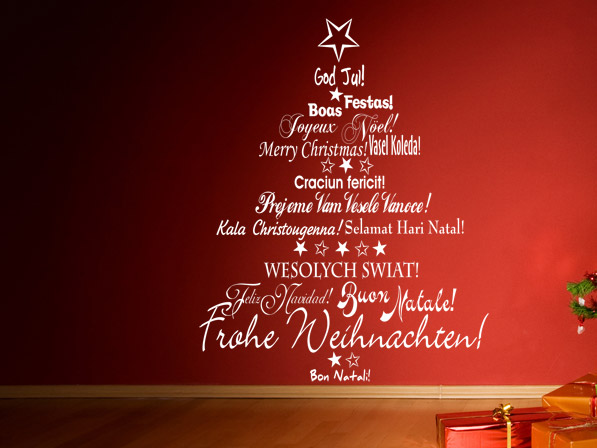 Wandtattoo Christbaum zum Aufkleben