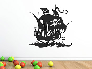 Piraten Wandtattoo als tolle Wanddeko für Kinder