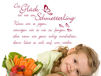 Wandtattoo Das Glck in Farbe