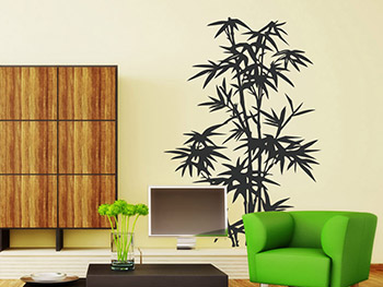 Wandtattoo Bambus Pflanze