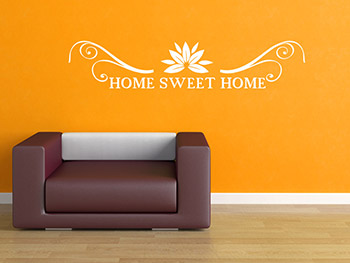 Home Sweet Home als Wandtattoo im Eingangsbereich