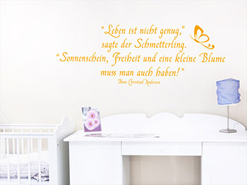 Wandzitat von Hans Christian Andersen