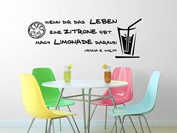 Wandtattoo Zitronenlimonade