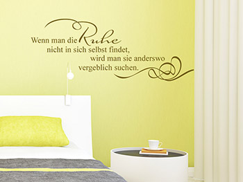 Wandtattoo Ruhe suchen.. im Wohnbereich