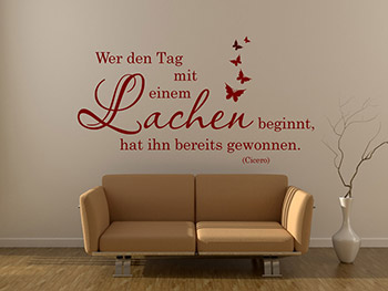 Wandtattoo Zitat 