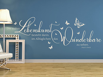 Wandtattoo Zitat Im Alltglichen das Wunderbare sehen