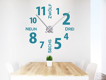Designer Wanduhr in der Kche