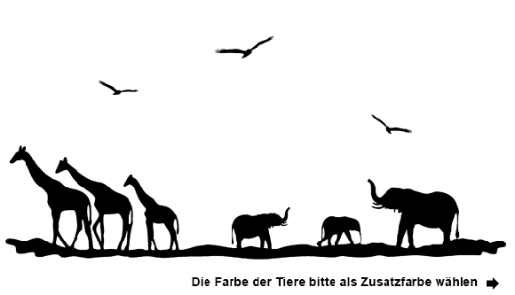 Wandtattoo Sonnenuntergang in Afrika Motivansicht