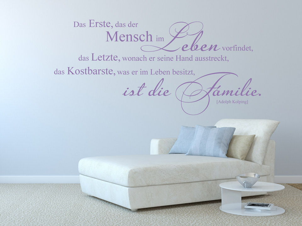 Wandtattoo Familie ist das Kostbarste