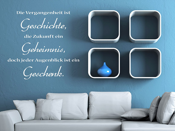 Wandtattoo Vergangenheit und Zukunft
