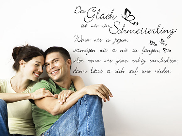 Wandtattoo Das Glck...