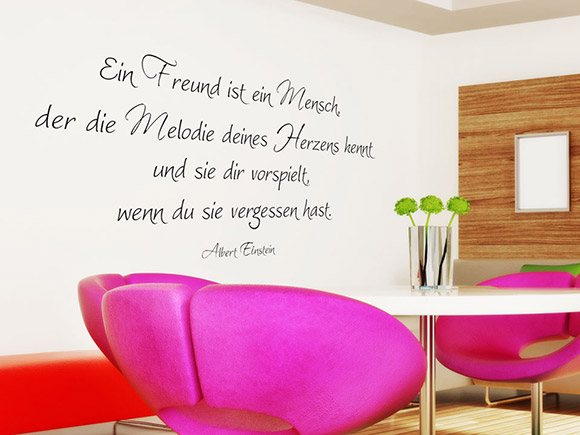 Wandtattoo Ein Freund ist ein Mensch