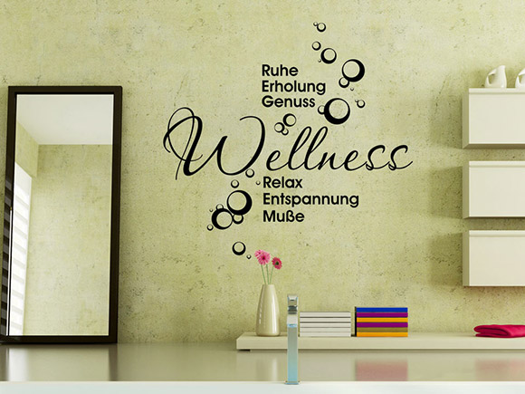 Wandtattoo Wellness