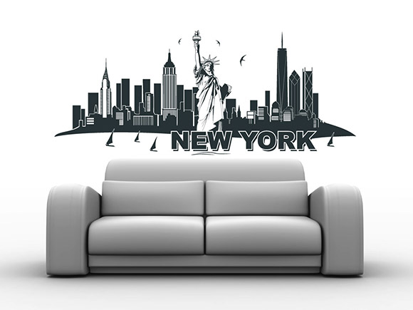 Wandtattoo New York Skyline